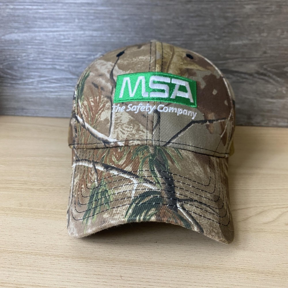 MSA Hat Cap Strap Back Camouflage Camo Embroidered Outdoor Mens